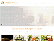 Tablet Screenshot of enspiritwellness.com